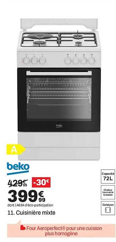 11. Cuisinière mixte