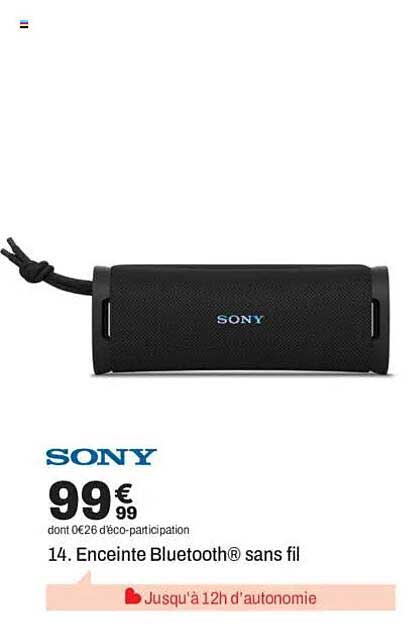 14. Enceinte Bluetooth® sans fil
