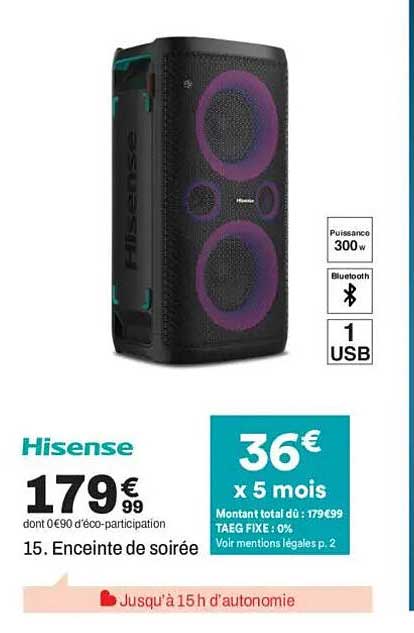 15. Enceinte de soirée