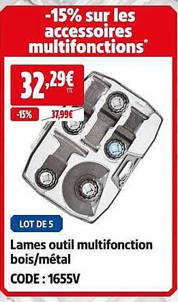 -15% sur les accessoires multifonctions