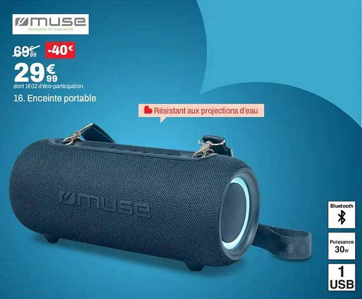 16. Enceinte portable