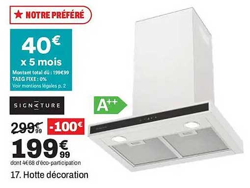 17. Hotte décoration