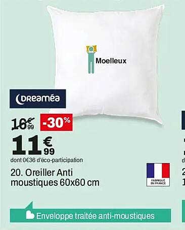 20. Oreiller Anti moustiques 60x60 cm