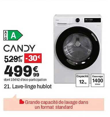 21. Lave-linge hublot