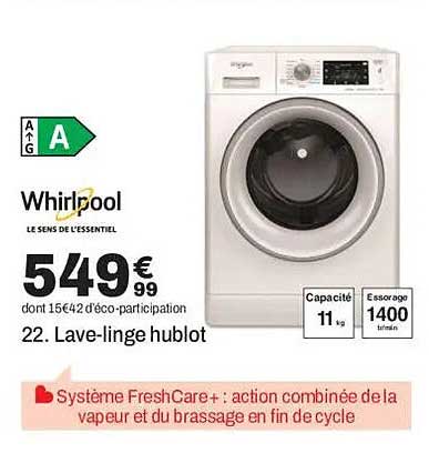 22. Lave-linge hublot