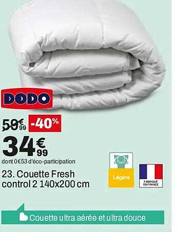 23. Couette Fresh control 2 140x200 cm