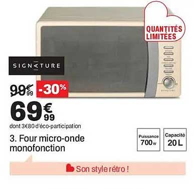 3. Four micro-onde monofonction