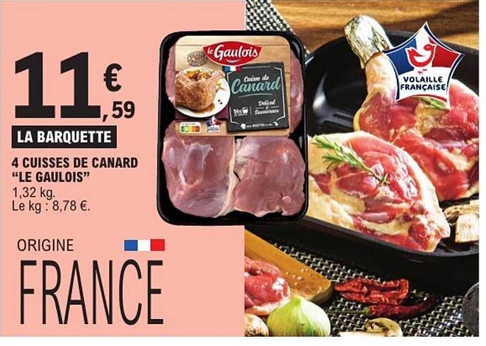 4 cuisses de canard "Le Gaulois"