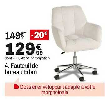 4. Fauteuil de bureau Eden