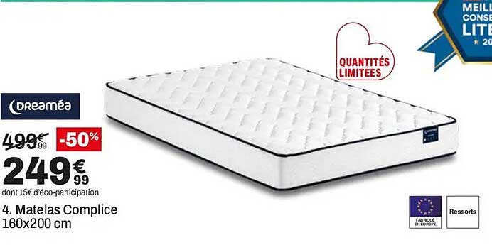 4. Matelas Complice 160x200 cm