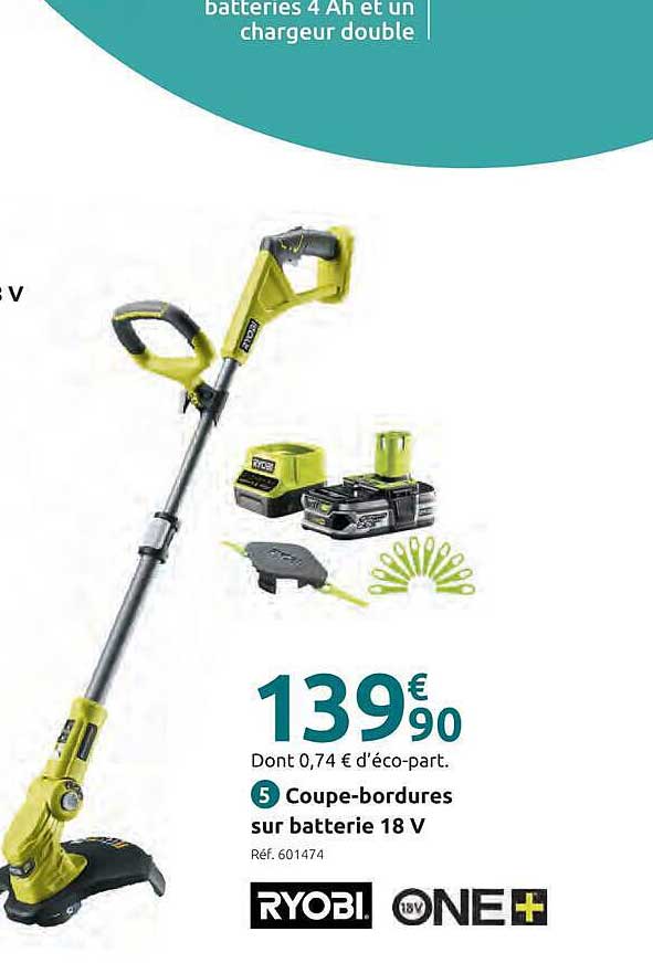 5 Coupe-bordures sur batterie 18 V