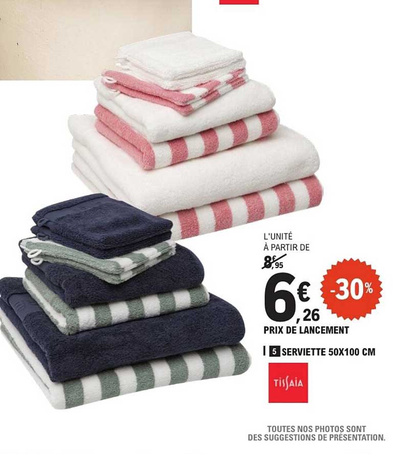 5 SERVIETTE 50X100 CM