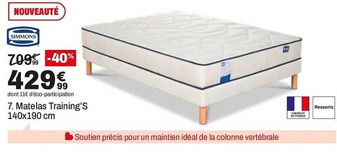 7. Matelas Training’S 140x190 cm
