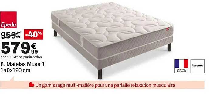 8. Matelas Muse 3 140x190 cm