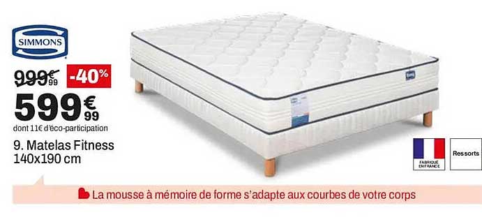9. Matelas Fitness 140x190 cm