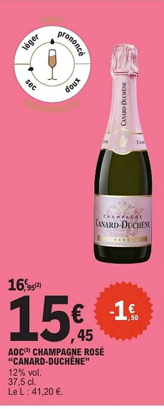 AOC CHAMPAGNE ROSÉ “CANARD-DUCHÊNE”