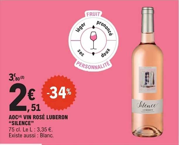 AOC Vin rosé Luberon “Silence”