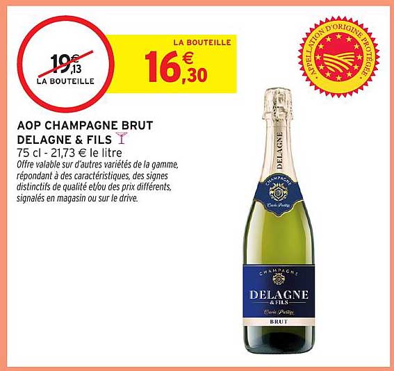 AOP CHAMPAGNE BRUT DELAGNE & FILS