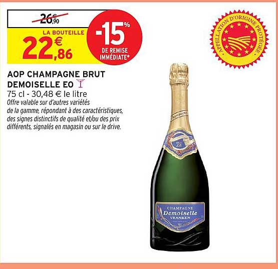 AOP CHAMPAGNE BRUT DEMOISELLE EO