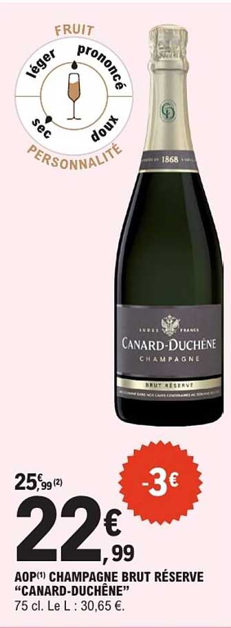 AOP CHAMPAGNE BRUT RÉSERVE “CANARD-DUCHÊNE”