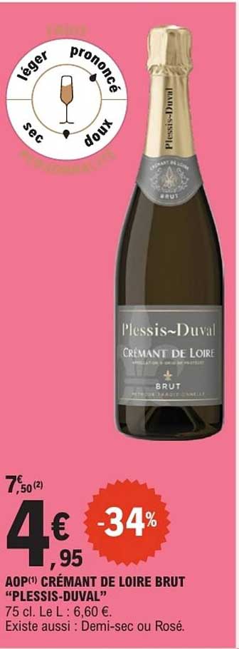 AOP Crémant de Loire Brut "Plessis-Duval"