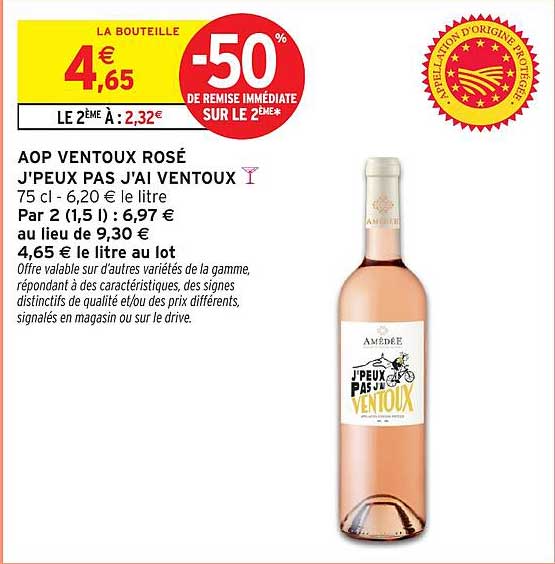 AOP VENTOUX ROSÉ J'PEUX PAS J'AI VENTOUX