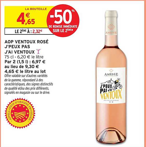 AOP VENTOUX ROSÉ J'PEUX PAS J'AI VENTOUX