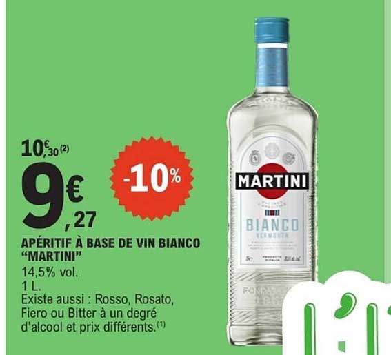 APÉRITIF À BASE DE VIN BIANCO “MARTINI”
