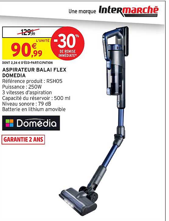 ASPIRATEUR BALAI FLEX DOMEDIA