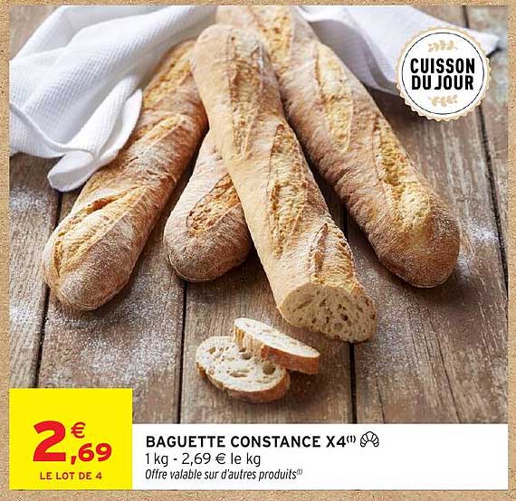 BAGUETTE CONSTANCE X4