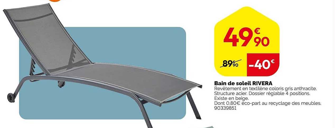 Bain de soleil RIVERA