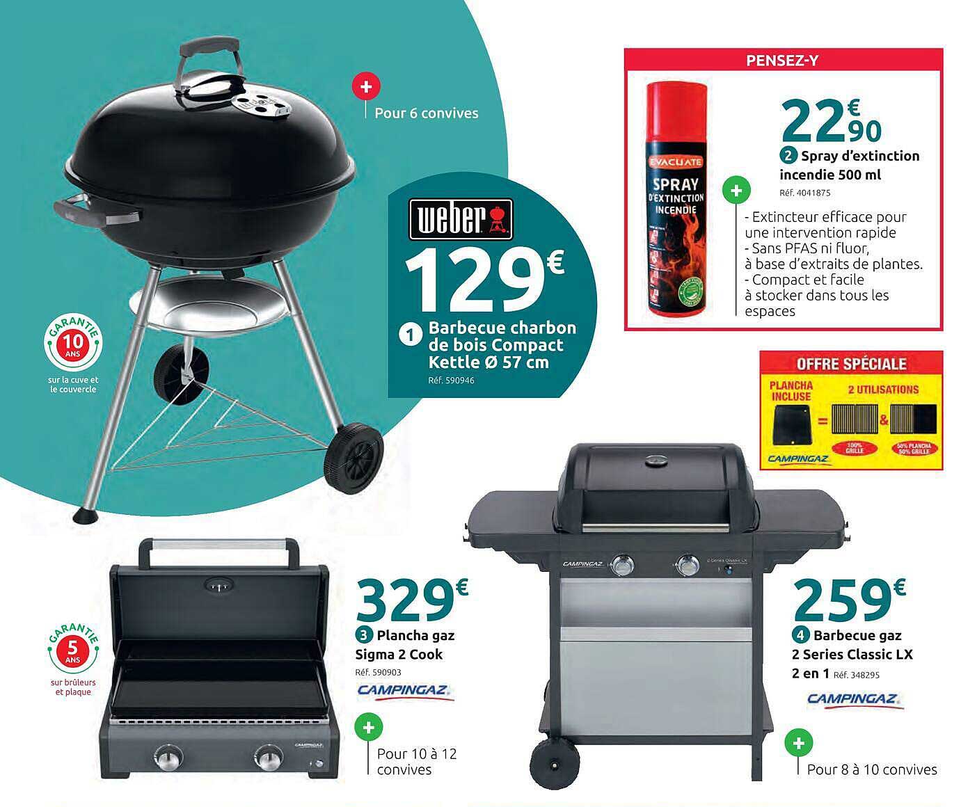 Barbecue charbon de bois Compact Kettle Ø 57 cm