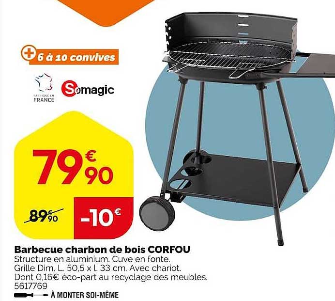Barbecue charbon de bois CORFOU