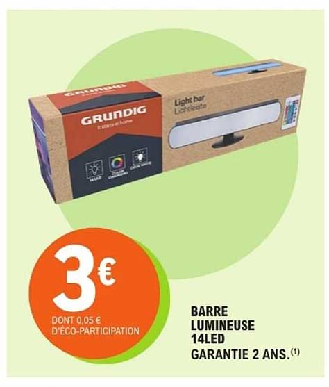 BARRE LUMINEUSE 14LED GARANTIE 2 ANS.