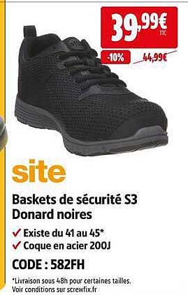 Baskets de sécurité S3 Donard noires