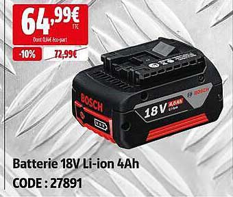 Batterie 18V Li-ion 4Ah
