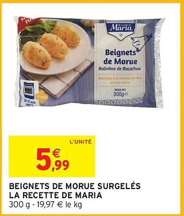 BEIGNETS DE MORUE SURGELÉS LA RECETTE DE MARIA