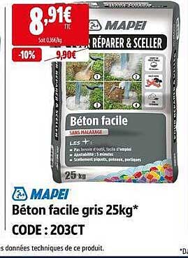 Béton facile gris 25kg*