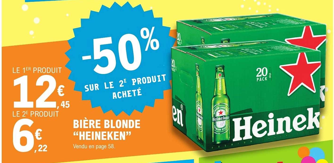BIÈRE BLONDE “HEINEKEN”