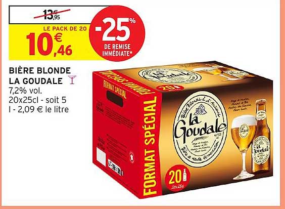 BIÈRE BLONDE LA GOUDALE