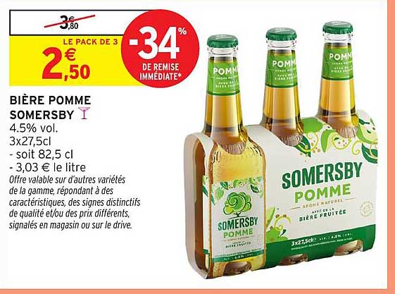 BIÈRE POMME SOMERSBY