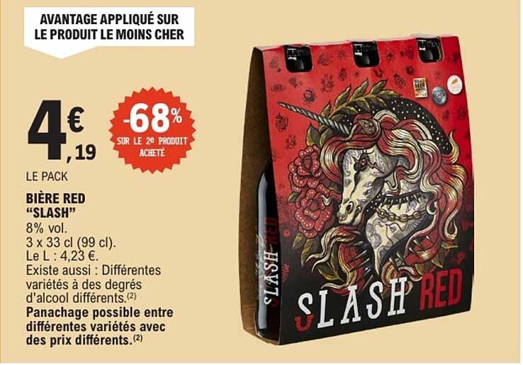 BIÈRE RED "SLASH"