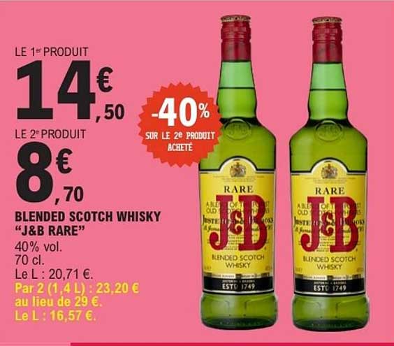 BLENDED SCOTCH WHISKY “J&B RARE”