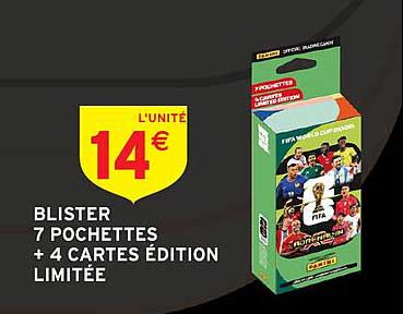 BLISTER 7 POCHETTES + 4 CARTES ÉDITION LIMITÉE