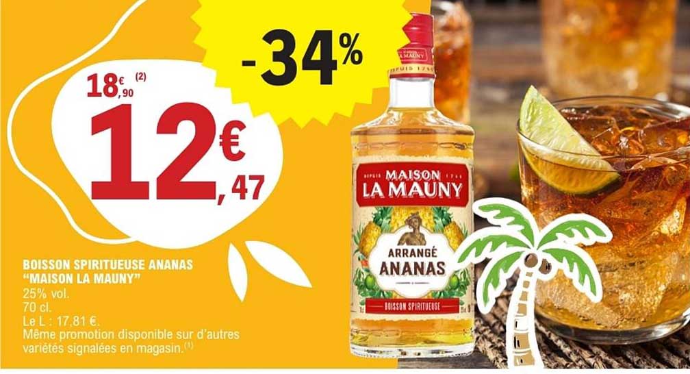 BOISSON SPIRITUEUSE ANANAS “MAISON LA MAUNY”