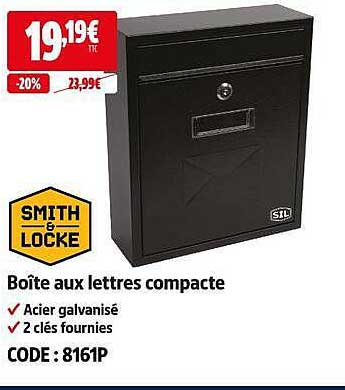 Boîte aux lettres compacte
