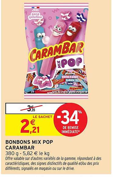 BONBONS MIX POP CARAMBAR