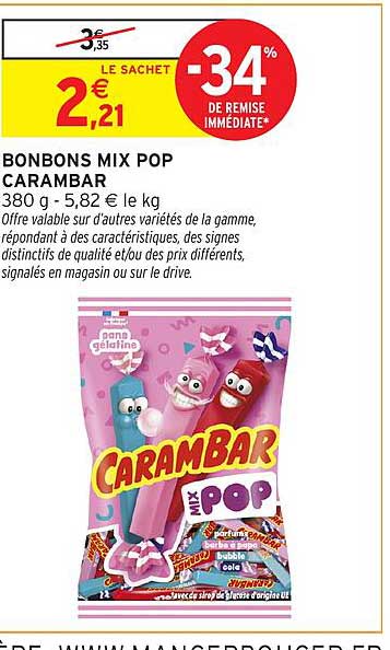 BONBONS MIX POP CARAMBAR