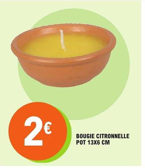 BOUGIE CITRONNELLE POT 13X6 CM