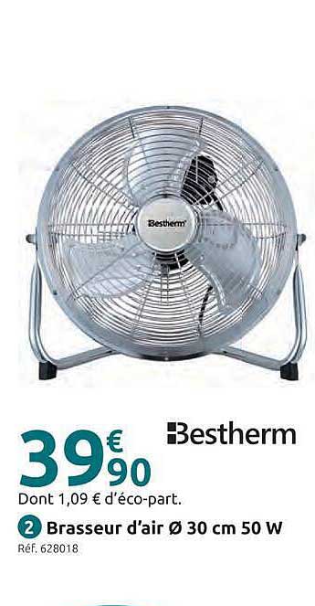 Brasseur d’air Ø 30 cm 50 W